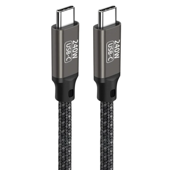 QG02 Type-C to Type-C PD3.1 Data Kablosu 240W 480Mbps 1.5 Metre