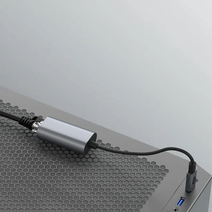 QG03 USB-A to RJ45 USB3.0 Ethernet Dönüştürücü Kablo 1000Mbps 22cm