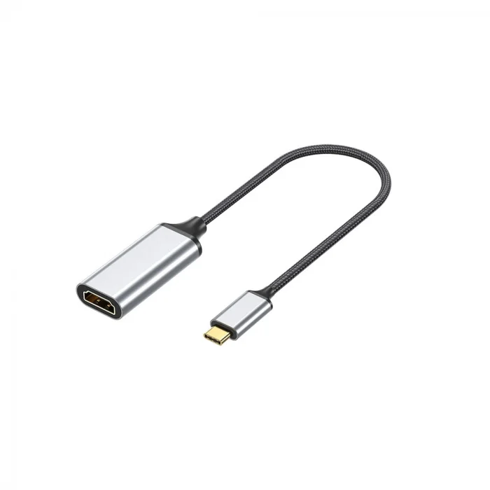 QG05 8K 60 Hz Görüntü Kalitesi Type-C to HDMI Dönüştürücü 15cm
