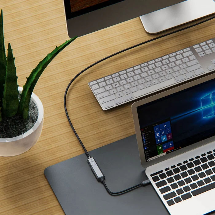 QG05 8K 60 Hz Görüntü Kalitesi Type-C to HDMI Dönüştürücü 15cm