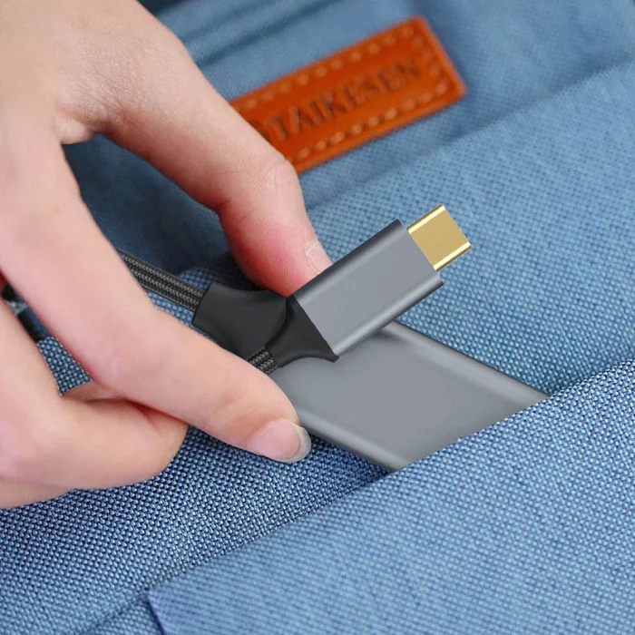 QG05 8K 60 Hz Görüntü Kalitesi Type-C to HDMI Dönüştürücü 15cm