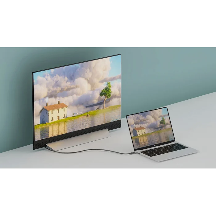 QG08 8K 60 Hz Görüntü Kalitesi Type-C to Display Port Kablo 1.8m