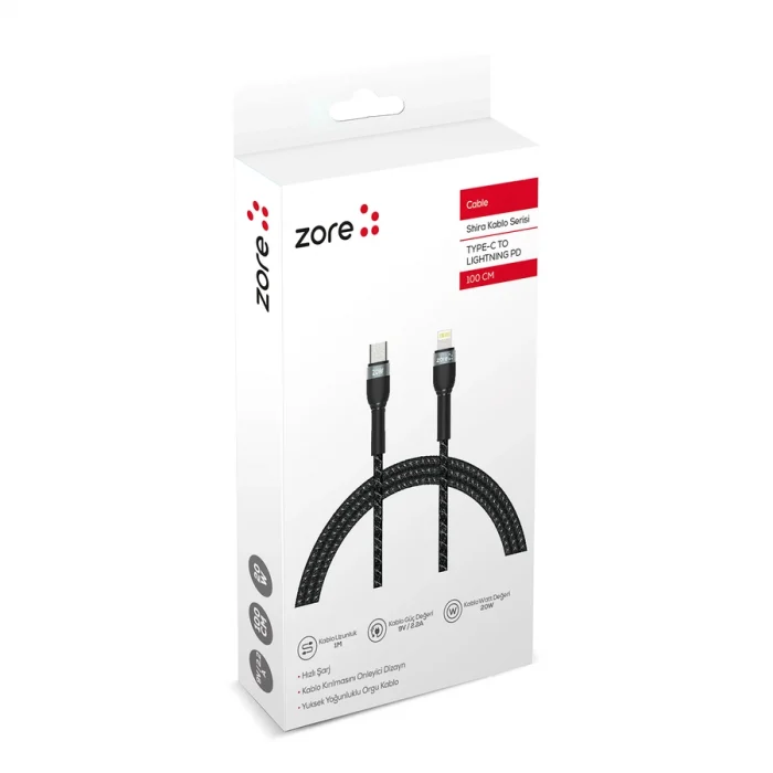  Shira Serisi Type-C to Lightning PD Kablo 30cm