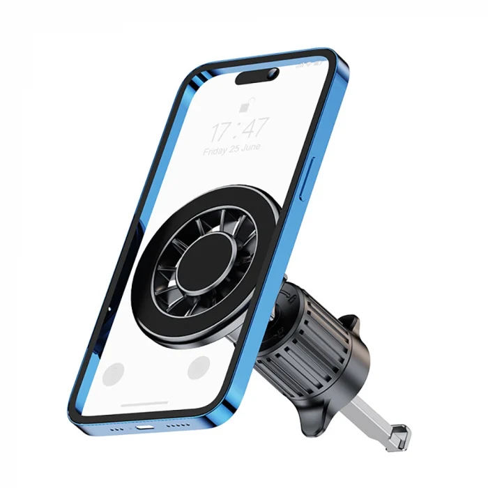 YC-19 Magnetik 360 Derece Oynar Başlıklı Telefon Tutucu Havalandırma Tasarım