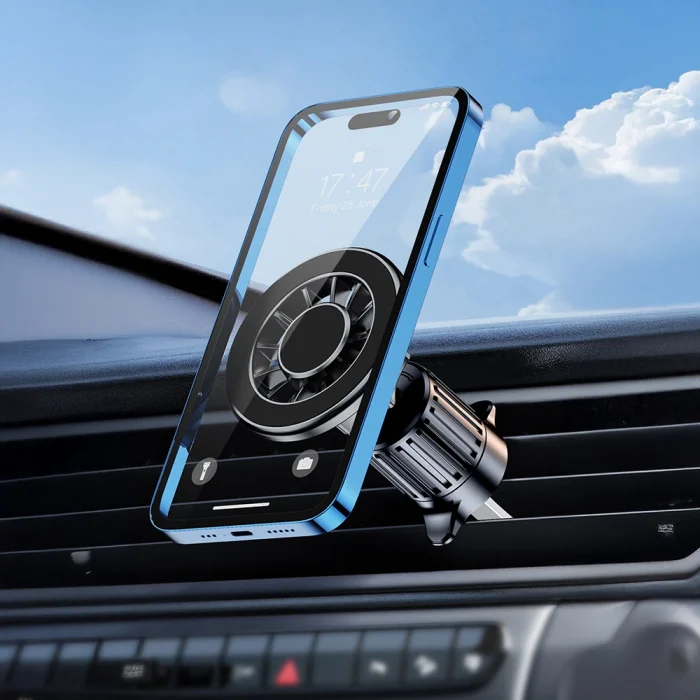 YC-19 Magnetik 360 Derece Oynar Başlıklı Telefon Tutucu Havalandırma Tasarım