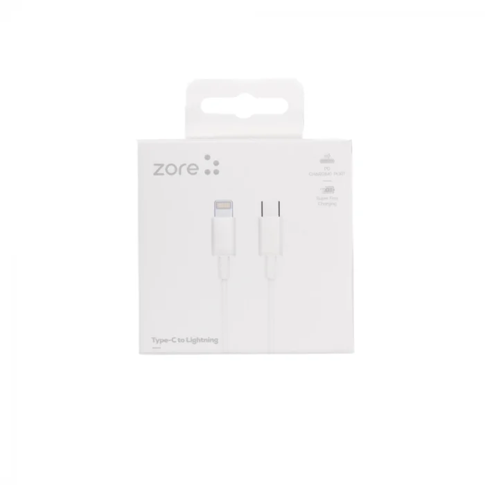 ZR-42 Type-C to Lightning PD Hızlı Şarj Özellikli Data ve Şarj Kablosu 1M