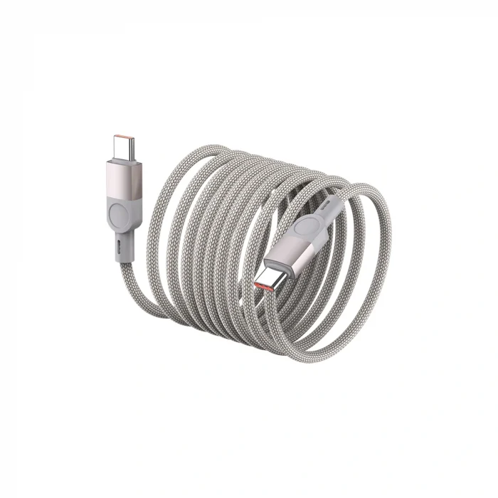 ZR-44 Type-C to Type-C PD 100W Örgü Tasarımlı Hızlı Şarj Özellikli Data ve Şarj Kablosu 1M