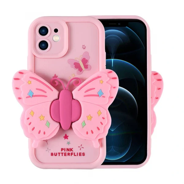 iPhone 12 Kılıf Kamera Korumalı Figür Tasarımlı Kapya Kapak