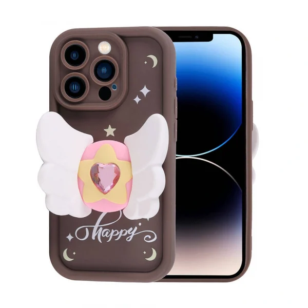 iPhone 14 Pro Kılıf Kamera Korumalı Figür Tasarımlı Kapya Kapak