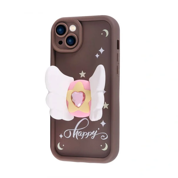 iPhone 15 Kılıf Kamera Korumalı Figür Tasarımlı Kapya Kapak