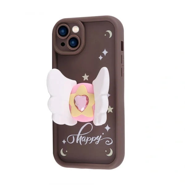 iPhone 15 Plus Kılıf Kamera Korumalı Figür Tasarımlı Kapya Kapak