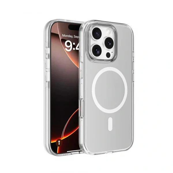 iPhone 16 Pro Kılıf M-safe Şarj Özellikli Kamera Korumalı Kripto Kapak