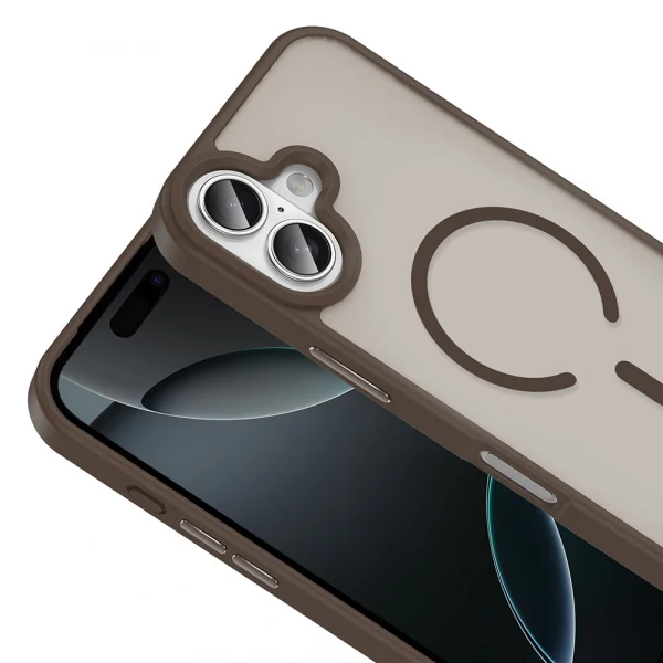 iPhone 17 Kılıf M-safe Şarj Özellikli Mat Arka Yüzey Sio Kapak