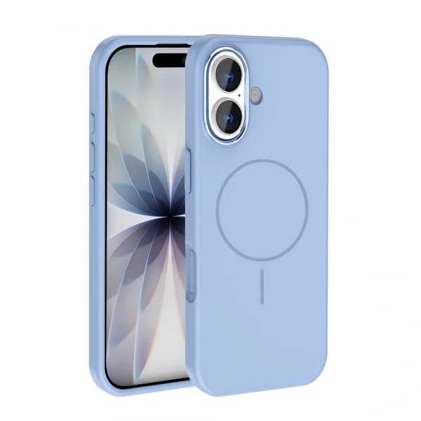 iPhone 17 Kılıf M-Safe Şarj Özellikli Metal Kamera Çerçeveli Edi Silikon Kapak