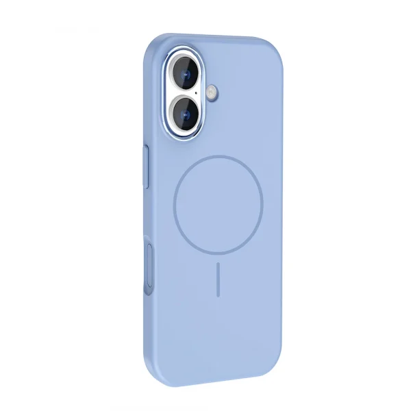 iPhone 17 Kılıf M-Safe Şarj Özellikli Metal Kamera Çerçeveli Edi Silikon Kapak