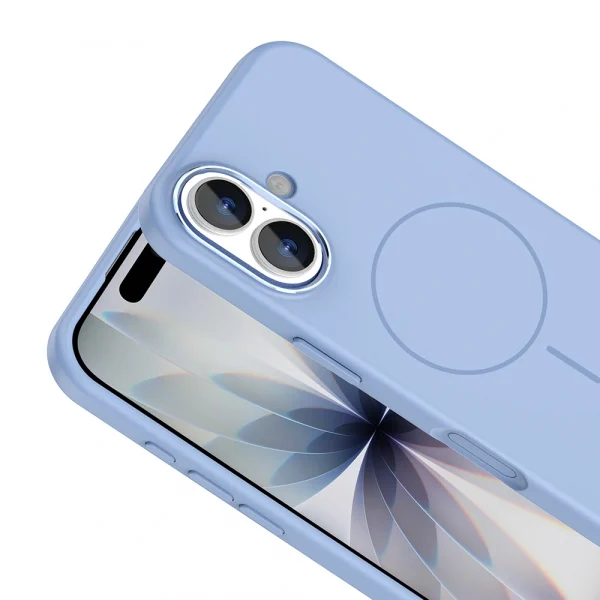 iPhone 17 Kılıf M-Safe Şarj Özellikli Metal Kamera Çerçeveli Edi Silikon Kapak