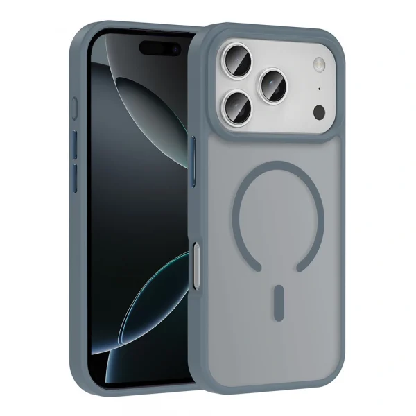 iPhone 17 Pro Kılıf M-safe Şarj Özellikli Mat Arka Yüzey Sio Kapak