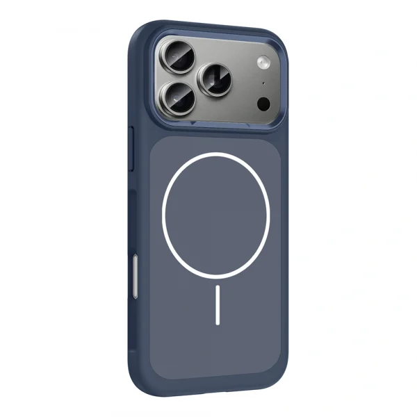 iPhone 17 Pro Kılıf M-Safe Şarj Özellikli Metal Kamera Çerçeveli Sanremo Silikon Kapak