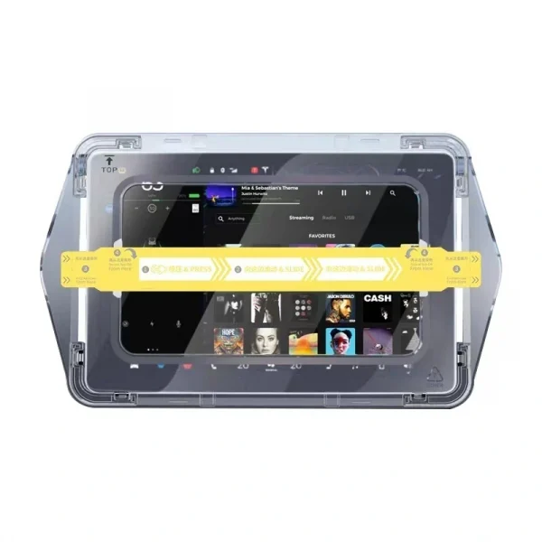 BYD 12.8 inç Araç Multimedya Ekran Koruyucu Uygulama Aparatlı Premium Temperli Cam Ekran Koruyucu