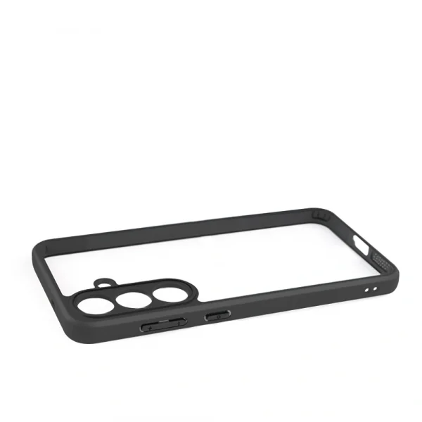 Samsung S25 FE Kılıf Kamera Korumalı Şeffaf Arka Yüzey New Roll Kapak