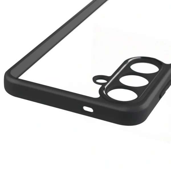 Samsung S25 FE Kılıf Kamera Korumalı Şeffaf Arka Yüzey New Roll Kapak