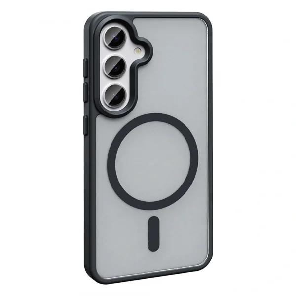 Samsung S25 FE Kılıf M-safe Şarj Özellikli Mat Arka Yüzey Sio Kapak