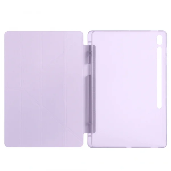 Samsung Tab S10 FE Plus Kılıf Tri Folding Kalem Bölmeli Standlı Kılıf