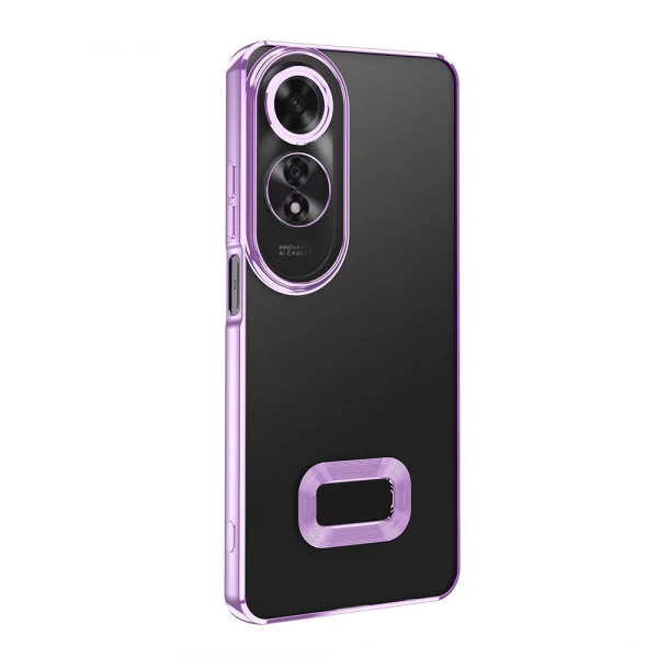 Oppo A60 Kılıf Kamera Korumalı Logo Gösteren Kapak