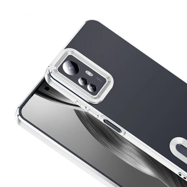 Xiaomi Redmi Note 12S Kılıf Kamera Korumalı Logo Gösteren Omega Kapak