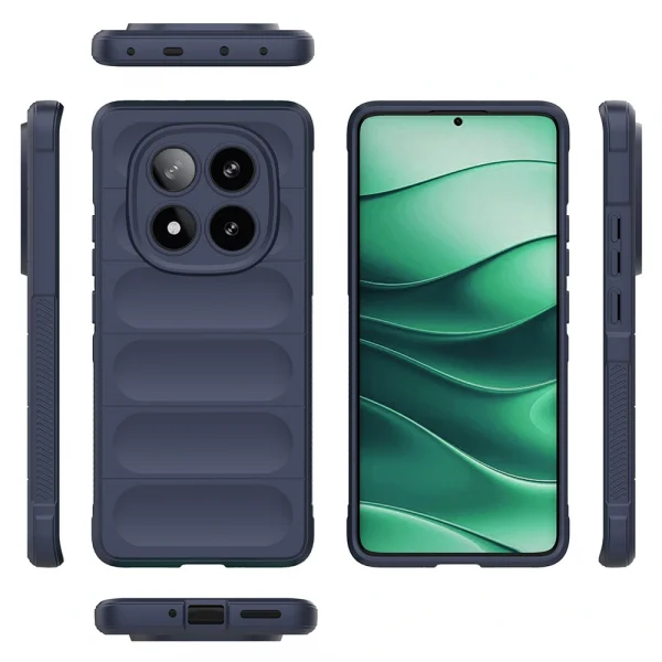 Xiaomi Redmi Note 14 Pro 5G Kılıf Esnek TPU Oyuklu Arka Yüzey Tasarımlı Etnik Silikon Kapak