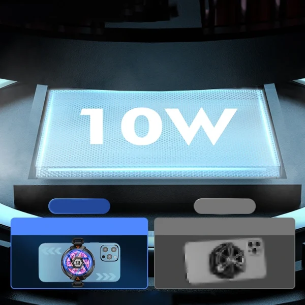 N5 Magnetik Yapıştırmalı 10W TEC Soğutma Sistemli RGB Işıklı Telefon Soğutucu Fan