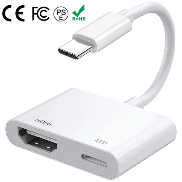 Type-C to Type-C PD100W + HDMI 4K@30Hz 2in1 Adaptör