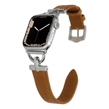 ​​​Watch Ultra 49mm Kordon Uyumlu-53 Deri Strap Kayış