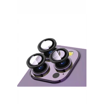 iPhone 15 Pro / 15 Pro Max Uyumlu CL-12 Premium Safir Parmak İzi Bırakmayan Kamera Lens Koruyucu