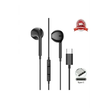Type-c  Girişli Tüm Modeller ile uyumludur Kablolu Kulak İçi Kulaklık Ultra Ses Kalitesi Yeni Nesil Dijital Mikrofonlu Kablolu Kulaklık