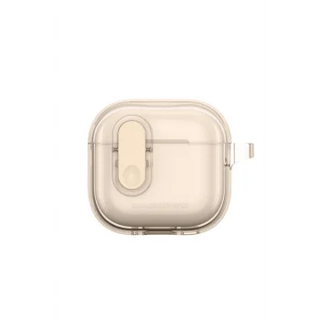 Airpods 4 Kılıf Amazingthing Magnetik Kilit Tasarımlı Minimal Serisi Kılıf Desert Titanyum