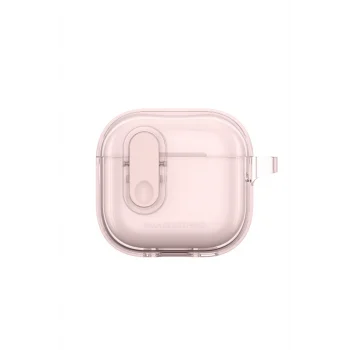 Airpods 4 Kılıf Amazingthing Magnetik Kilit Tasarımlı Minimal Serisi Kılıf Pembe