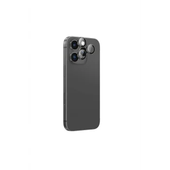 iPhone 16 Pro Amazingthing Yansıma Önleyici Kamera Lens Koruyucu Uygulama Aparatlı Siyah