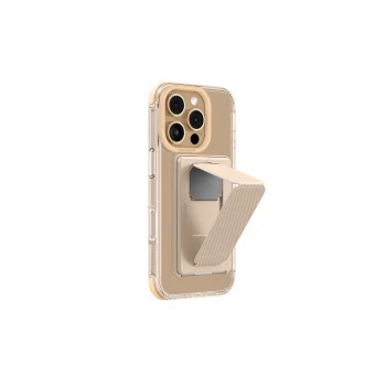 iPhone 16 Pro Kılıf Magsafe Uyumlu Standlı Kartlıklı Set Amazingthing Omni Adventure Seri Rose Gold