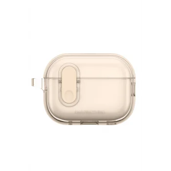 Airpods Pro 2 Kılıf Amazingthing Magnetik Kilit Tasarımlı Minimal Serisi Kılıf Desert Titanyum