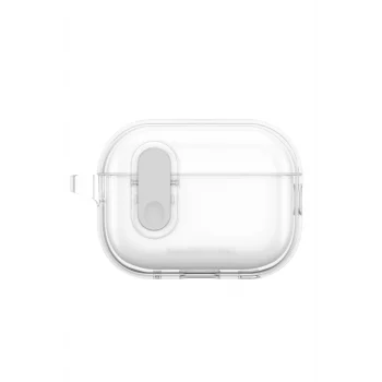 Airpods Pro 2 Kılıf Amazingthing Magnetik Kilit Tasarımlı Minimal Serisi Kılıf Şeffaf