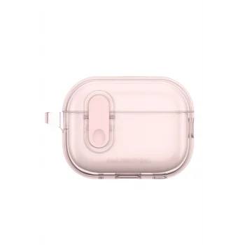 Airpods Pro 2 Kılıf Amazingthing Magnetik Kilit Tasarımlı Minimal Serisi Kılıf Pembe