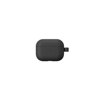 AirPods Pro 3 Uyumlu Glamour Serisi Deri Tasarımlı Kapak Siyah