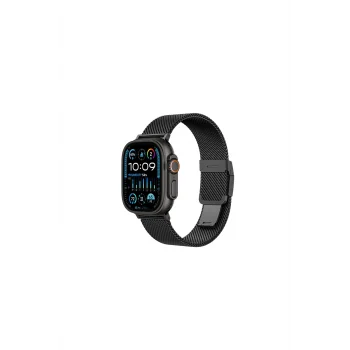 Watch 10 46mm Amazingthing Titan Premium Metal Hasır Kordon Siyah