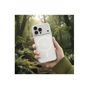 iPhone 13 Pro Max Uyumlu Kılıf M-Safe Şarj Özellikli Kamera Korumalı Kapak