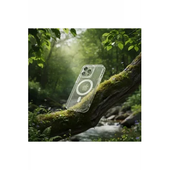 iPhone 17 Pro Max Kılıf M-safe Şarj Özellikli Kamera Korumalı Kapak