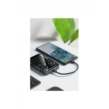 10.000 mAh PD 20W Dahili Retro Oyun Konsollu Magsafe Powerbank - Siyah