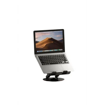 Dönebilen Ayarlanabilir Metal Laptop Standı - Siyah