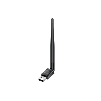 2.4GHz Wifi 4 180 Metre Açık Alan Menzilli 150 MB/S Wifi Adaptör - Siyah