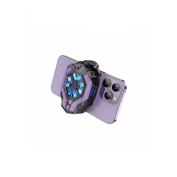 Dijital Sıcaklık Göstergeli Radyatör Telefon Soğutucu Fan (LİSANSLI) (5-7 İnc)